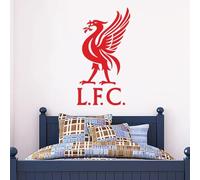 Beautiful Game Liverpool Football Club Liver Bird Wall Sticker Art (90cm height x 50cm width, Black)