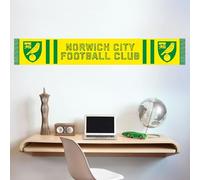 Beautiful Game Norwich City FC Bar Scarf Wall Sticker Mural Art Bedroom Crest Decal (120cm x 20cm)
