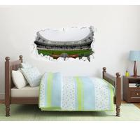 Beautiful Game West Ham United Football Club Official Stadium Broken Wall Sticker Smashed Wall Decal Mural 1 (120cm x 90cm)