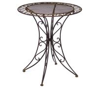 Beautiful garden table bistro table - antique style - wrought iron - brown