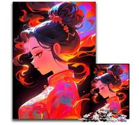 Beautiful Geisha Anime Puzzles for 1000 Piece Puzzles for Adults Challenging Brain Teaser for Teenagers Family Game Night Fun 1000 PCS(38x26cm)