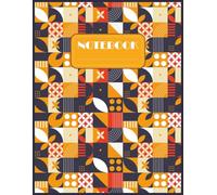 Beautiful Geometric Pattern Notebook - Large 8.5” x 11” - 120 Pages - Grid and Lined Pages Combined - Modern Colorful Cover: "Stylish Patterned ... Writing, Sketching, and Creative Projects"