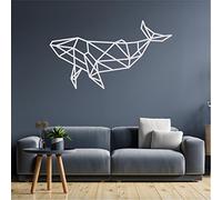 Beautiful Geometric Whale Wall Art, Minimalist, Modern, Abstract, Decal, Mural, Transfer, Boho -G055 ,5 Sizes, 36 Colour Options