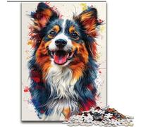 Beautiful German Shepherd 1000 Piece Jigsaw Puzzle for Adults Teens, Challenging Game Toys Every Piece Is Unique - Challenging Family Fun Game (26x38cm)