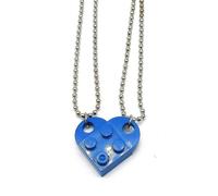 Beautiful Gift Heart Necklace Set Made With Authentic Lego Bricks Giftblue