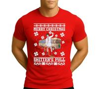 Beautiful Gift Shitter's Full Clark Griswold | Ugly Christmas Christmas Men's T-Shirt, red, S