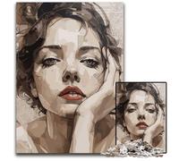 Beautiful Girl 1000 Piece Puzzle Difficult Puzzles for Adults Ideal for Lover Perfect Christmas New Year Valentine's Gift 1000 PCS(75x50cm)