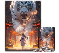 Beautiful Girls And Lion 1000 Pieces Puzzles for Adults Paper Puzzles for MotherS Day Birthdays Christmas 1000 PCS(38x26cm)