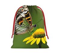 Beautiful Glowing Butterfly 1 Print Gift Drawstring Bag Reusable Pouch Festive Decor Party Favor Daily Storage Sack