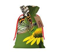 Beautiful Glowing Butterfly 1 Print Gift Drawstring Bags Reusable Present Sack Versatile Birthday Holiday Party Favors