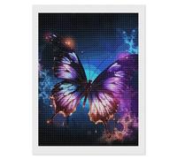 Beautiful Glowing Butterfly Diamond Painting Kits for Adults Beginners 12x16 Full Drill Diamond Art with DIY Tools Round 5d Diamonds Dots Crafts Gem Art Paint by Diamonds for Home Wall Decor Relaxin