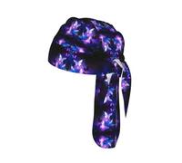 Beautiful glowing butterfly Print Cycling Headwrap Under Helmet Skull Cap Sweat Wicking Quick Dry for Patriotic Event Gift