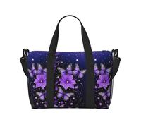 Beautiful Glowing Butterfly Print Italy Flag Print Versatile Handbag for Travel,Hand-Held Crossbody Travel Bag for Your Every Need