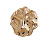 Beautiful Gold Color Shank Buttons Zinc Alloy Irregular Shape Buttons Women's Sweater Coat Accessories 5Pcs, Gold, 21.5mm