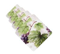 Beautiful grape leaves Car Air Fresheners Cards 4 Pcs Hanging Fragrance Scented Cards Long-Lasting Car Aromatherapy Tablets for Wardrobe Bathroom Car Interior Mirror Pendant Gifts