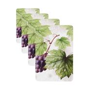 Beautiful grape leaves Car Air Fresheners Cards 4 Pcs Hanging Fragrance Scented Cards Long-Lasting Car Aromatherapy Tablets for Wardrobe Bathroom Car Interior Mirror Pendant Gifts