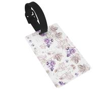 Beautiful Grape Leaves Printed Travel Bag Labels Unique Suitcase Identifiers with Personal Information Column