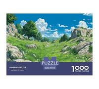 Beautiful Grassland Distant View Jigsaw Puzzles for Adults Interesting Puzzles 1000 Jigsaws Educational Games for Adults Gifts 70x50cm/1000pcs