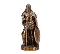 BEAUTIFUL GREEK STATUES Baldur Scandinavian God Resin Figurines Hand Painted Bronze Miniature Statue 3.3 Inches