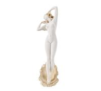 BEAUTIFUL GREEK STATUES Goddess Aphrodite Birth of Venus Sexy Nude Girl Naked Statue Gold Tone 16.9" (43cm)