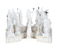 BEAUTIFUL GREEK STATUES Set 13 Olympian Gods of Mount Olympus Pantheon Alabaster Statues 6.2 Inches(16-18cm) Base is NOT Included