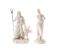 BEAUTIFUL GREEK STATUES Set of Persephone Goddess and Pluto Hades Lord of The Underworld Statue 6.29in(16cm)