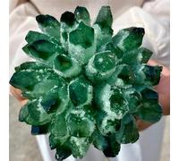 Beautiful Green Phantom Quartz Crystal Cluster Ornaments (Size : 900-1000g)