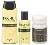 Beautiful Hair Care Kit Trichup (Hair Oil, Shampoo, Conditioner, Tablet) (Green) by Vasu Healthcare Pvt. Ltd.