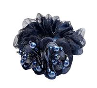 Beautiful Hair Ropes Bling Pearl Flower Scrunchie Transparency Elastics Organza Ponytail O5T9 Headwear Ties Hair