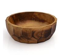 Beautiful Handmade 6x2 cms, Decorative Mango Wood Snack Serving Bowl For Dry Fruits Chips Coffee Table Countertop Display Key Bowl Tableware Kitchen Living Room Home Decor Accents Dinnerware