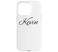Beautiful Handwritten Font Kevin Calligraphy Case for iPhone 15 Pro Max