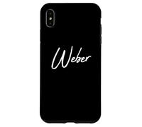 Beautiful Handwritten Font Weber Calligraphy Case for iPhone XS Max