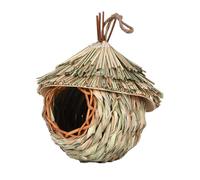 Beautiful Hanging Nest Pocket For Outdoor Bird Watching Handmade With Sturdy And Durable Fiber Outdoor Hummingbird House as shown
