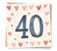 Beautiful Happy 40th Year Anniversary Card For a Wonderful Partner - Still The Best Decision I Ever Made - Heart, Heartfelt - 40, Forty, Fortieth - For Your Partner, Sweetheart, Darling, Loved One