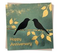 Beautiful Happy Anniversary Card For Loved One - Bird Lover, Special Someone - Nature, Love, Romance, Heartfelt - For Your Husband, Wife, Girlfriend, Boyfriend, Partner