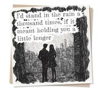 Beautiful Happy Anniversary or Birthday Card For Your Special Someone - I Want To Hold You Longer - Couples, Loved One - Romance, Romantic - For Your Other Half, Husband, Wife, Girlfriend, Boyfriend