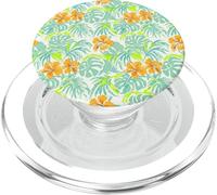 Beautiful Hawaiian Islands hibiscus vintage pattern wedding PopSockets PopGrip for MagSafe