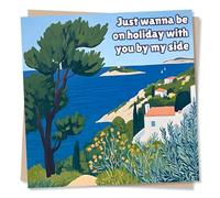 Beautiful Holiday Card For a Loved One - I Want To Be With You By My Side - Beach, Nature - For a Friend, Partner, Husband, Wife, Girlfriend, Boyfriend