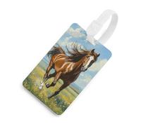 Beautiful Horse Pattern Luggage Tags Travel ID Tags Suitcase Tag Name Tag Baggage Identifier Labels