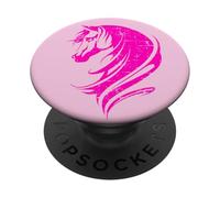 Beautiful horse with long horse mane PopSockets Adhesive PopGrip