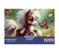 Beautiful Horses 1000 Piece Educational Games Challenge Perfect for Relaxation Easy Jigsaw Home Decoration for Women Men Gifts 38x26cm/1000pcs