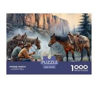 Beautiful Horses 1000 Piece Educational Games Fun Challenges Perfect for Relaxation Easy Jigsaw Home Decoration Birthday Gifts 70x50cm/1000pcs