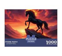Beautiful Horses 1000 Piece Educational Games Fun Challenges Perfect for Relaxation Easy Jigsaw Home Decoration for Women Men Gifts 38x26cm/1000pcs