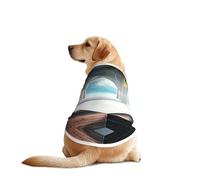 Beautiful House in The Morning Dog Shirt Vest Dog Clothes- Breathable Cooling for Big Dogs, Sun Protection Comfort Wear for Golden Retriever, Husky, Alaska Outdoor Activities 5X-Large