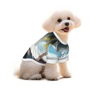 Beautiful House in The Morning Dog T-Shirt Clothes Apparel Puppy Vest Pet and Elastic Tank Top Clothing, Dogs Cats Pullovers Cute Breathable Soft Medium
