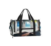 Beautiful House in the Morning Duffle Bag Shoe Compartment