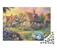 Beautiful Houses House Educational Puzzle Game Suitable for Home Decoration Relatively Difficult 1000pcs (75x50cm)