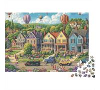 Beautiful Houses HouseA Fun Family Game Suitable for Adults Teenagers And Children Super Difficult Unique Design 300pcs (40x28cm)