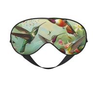 Beautiful Hummingbirds Printed Eye Mask,Blackout Sleep & Eye Mask for Women,Sleep Mask with Adjustable Strap, Suitable for Both Bedtime and Travel