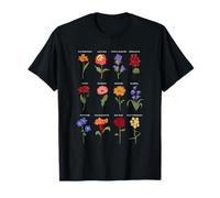 Beautiful Illustrated Botanical Flowers Nature Art T-Shirt